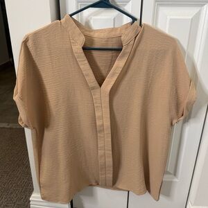 Chic Tan Women's Blouse